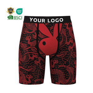 Offre Spéciale Designer américain marque Ethikaed sous-vêtements Shorts grande taille Sport caleçon imprimé graphique Dragon hommes longue jambe Boxer - Product Image 1