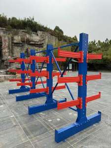 Stockez efficacement les marchandises longues avec des rayonnages cantilever réglables en acier au carbone à 5 couches avec protection anticorrosion - Product Image 2