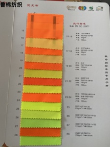EN471 150D*21S 荧光涤棉斜纹布反光夜视防火防水消防员安全制服工厂用 - Product Image 2