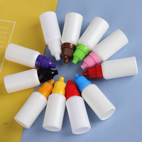 Flacon compte-gouttes pour les yeux en plastique blanc translucide, stérilisé, vide, 3 ml, 5 ml, 10 ml, 30 ml, flacons compte-gouttes souples en PE