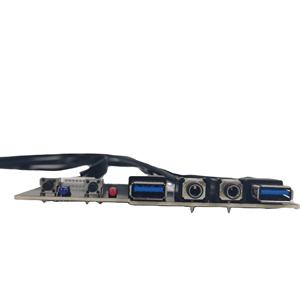 Contrôle de l'ordinateur, Audio interne, double USB, boîtier d'ordinateur, panneau avant, câble de carte mère avec <span class=keywords><strong>PLED</strong></span> et interrupteur d'alimentation - Product Image 4