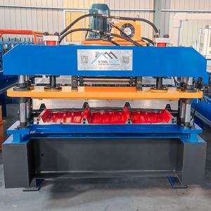 Petit pain trapézoïdal populaire de feuille de toit du Pérou TR4 IBR formant la machine tuile en acier de couleur galvanisée par métal faisant des machines - Product Image 2