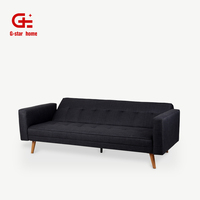 Moderno y cómodo Click Clack Convertible plegable Loveseat sofá extraíble futón sofá cama para la venta