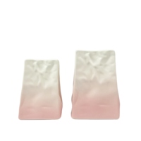 En stock, vase en céramique en forme de sac en papier, dégradé multicolore, petits articles pour la maison, décoration moderne de luxe pour la maison, vase de mariage