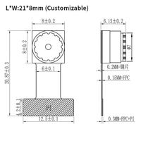 Kamera HD Mini 0.3 megapiksel OV7725 modul kamera dengan Filter IR mendukung STM32 MCU Driver