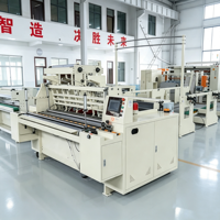 Máquina Rebobinadora Automática de Papel Higiénico de Alta Velocidad con Motor y Control PLC para Producción de Rollos Jumbo en Fábricas de Papel