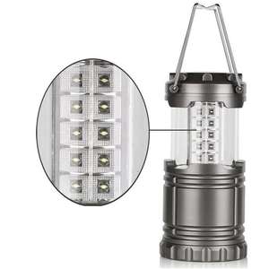 Nouvelle lanterne de camping à 30 LED, fonctionnant sur piles, avec poignée extensible, lanterne portable en plastique pour le camping en plein air - Product Image 2