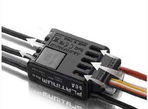Contrôleur de vitesse électronique Hobbywing Platinum Pro 100A V3 Brushless ESC 2-6S Lipo 10A SBEC - Product Image 3