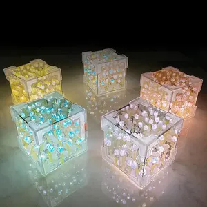 Regalo para el Día de la Madre, Lámpara de Noche LED con Espejo de Tulipanes 3D, Hecha a Mano, Moderna, para Dormitorio - Product Image 1