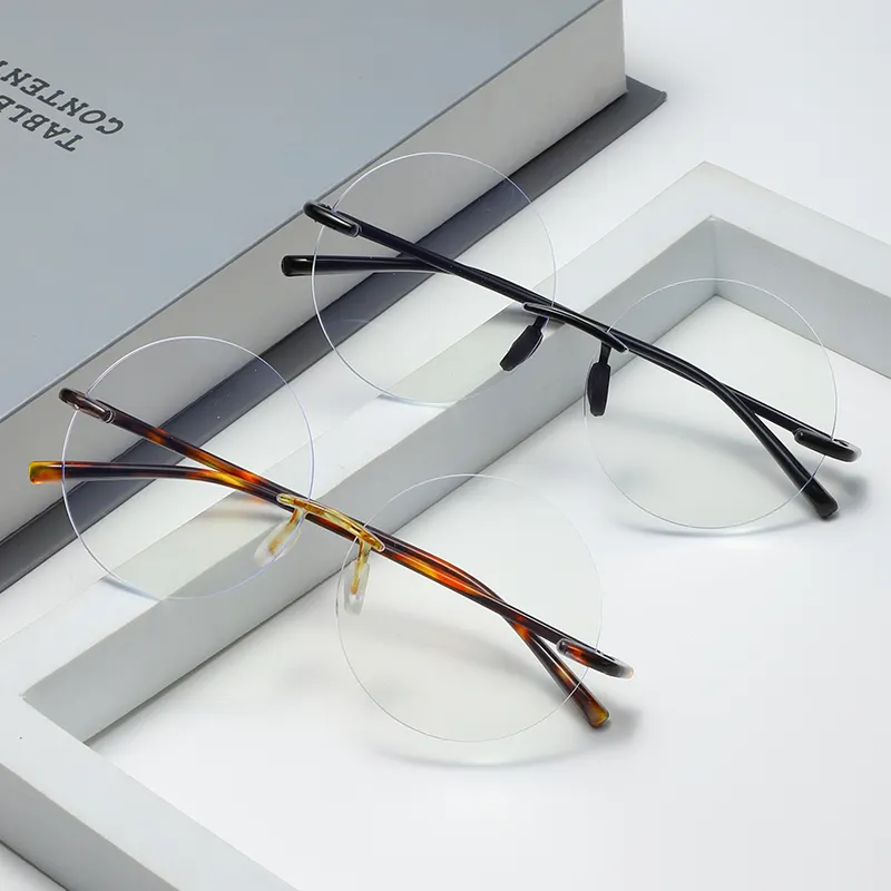 2024 toptan promosyon için klasik yuvarlak çerçeve anti-mavi ışık okuma gözlüğü erkekler ve kadınlar presbiyopi gözlük