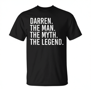 Camiseta Promocional con la Idea de DARREN, el Hombre, el Mito, la Leyenda - Product Image 2