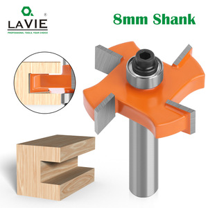 Fraise à rainurer pour le travail du bois 8 x 35 x 8 mm avec roulement à billes pour routeur électrique - Product Image 5