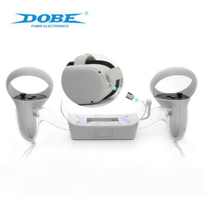 Pour <span class=keywords><strong>Oculus</strong></span> pour <span class=keywords><strong>Quest</strong></span> <span class=keywords><strong>2</strong></span> <span class=keywords><strong>casque</strong></span> <span class=keywords><strong>VR</strong></span> Base de charge à lumière bleue avec poignée de TY-2806 pratique accessoires AR/<span class=keywords><strong>VR</strong></span> support de quai de charge - Product Image 4