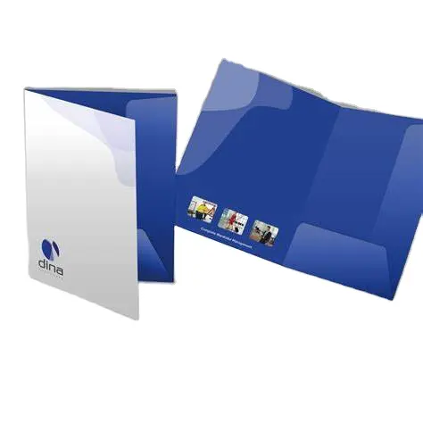 סין מפעל הדפסת A4 A5 נייר/מסמך מצגת קובץ תיקיות לוגו מותאם אישית עבור קובץ ועסקים תיקיות עם כיסים