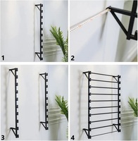 Support de présentation mural pour rouleaux de papier peint, présentoir mural à 10 niveaux en métal pour rubans avec barre horizontale et support amovibles