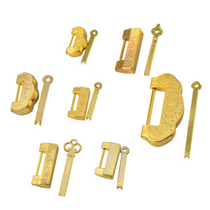 Cadenas rectangulaire en alliage d'acier imitation or Wenzhou Platinum Link, à levier unique, décoratif pour usage domestique - Product Image 5