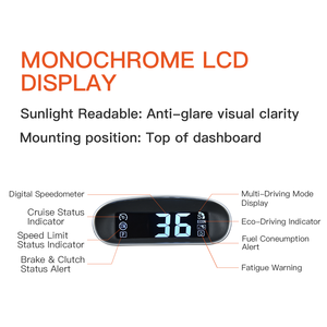 Kit de Control de Crucero con Pantalla Monocromática YOUTOO para <span class=keywords><strong>Toyota</strong></span> Prado Lexus LS LC78 - Con Modo Deportivo, Conexión Directa, Sin Necesidad de Cortes - Product Image 4
