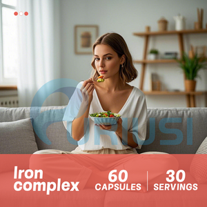 Suplemen Kapsul Kompleks Zat Besi, Meningkatkan Imunitas, <span class=keywords><strong>Vitamin</strong></span> C, <span class=keywords><strong>Vitamin</strong></span> B6, dan <span class=keywords><strong>Vitamin</strong></span> <span class=keywords><strong>B12</strong></span>, Suplemen Makanan - Product Image 2