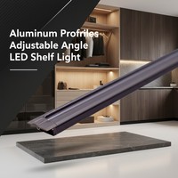 Einbauleuchten für Schränke mit Verstellbarem Winkel LED-Regalbeleuchtung für Kleiderschrank Vitrine Bücherregal YB1005-21-1