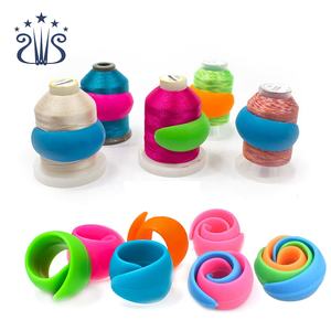 Vendita calda strumento di cucito silicone colorato bobina buddies & portabobina - Product Image 1