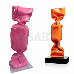 Usine de haute qualité personnalisée grandeur nature en fibre de verre résine Folk Art Candy Sculpture Home Decor Pubo - Product Image 6