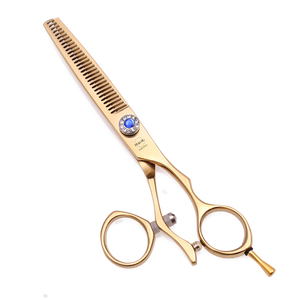 Tijeras Profesionales para Cabello AQIABI 440C de 5.5'' y 6'', Tijeras de Corte de Cabello Doradas, Tijeras de Entresacar para Peluquería A9019 - Product Image 3