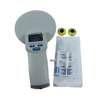 Lecteur d'étiquettes RFID FDX-B portable 134,2 kHz en ABS, distance de lecture jusqu'à 8 cm, 20 ans de stockage pour la gestion du bétail