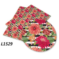 136 cm * 30 cm professionnel personnalisé PVC Faux cuir tissu couleur fleur motif imprimé pour canapé sac meubles artisanat fait à la main