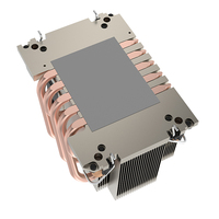 COOLSERVER Nouveau Radiateur de Serveur LGA 4189-2UM82 Radiateur d'Ordinateur de Bureau Ventilateur de Refroidissement du Processeur 5 Caloducs Silencieux Ultra Micro TDP300W