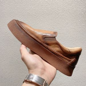 Chaussures décontractées en cuir véritable pour hommes, mocassins à lacets, nouvelle mode printemps-automne-hiver, formelles, pour affaires, à enfiler, avec amorti - Product Image 4