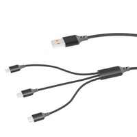 Câble de charge rapide USB Type-C et Micro USB 3 en 1 personnalisé avec vitesse 3A pour ordinateur et téléphones mobiles, transfert de données