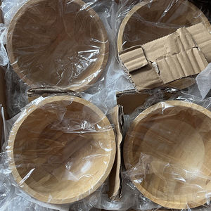 Bol à salade en bambou de 5,5 pouces, grand bol à fruits pour servir les aliments, vente en gros - Product Image 6