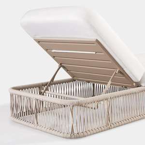 Venta Directa de Fábrica, Tumbona de Aluminio para Patio, Jardín, Exteriores, con Estructura de Aluminio y Cuerda Tejida, para Villa, Hotel, Piscina, Terraza - Product Image 5