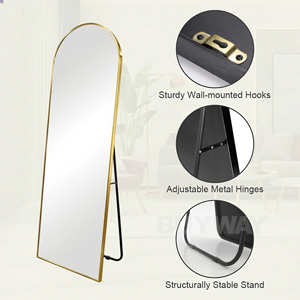 Wholesale Extra Large Size Arch Gold <strong>Gym</strong> Wall <strong>for</strong> Living Room Standing Floor Full Length Body Large <strong>Mirrors</strong> - Product Image 4