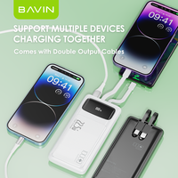 BAVIN 10000MAH PC008S 20W PD charge rapide PD portable voyage en plein air USB type c cellule téléphone portable banque d'alimentation portable