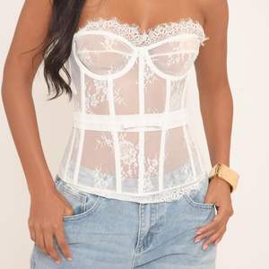King Mcgreen Star Mujeres Encaje Bustier Corsé Tops Flor <span class=keywords><strong>Ver</strong></span> a través <span class=keywords><strong>del</strong></span> hombro Sin mangas Body Shaper Ropa de fiesta - Product Image 1