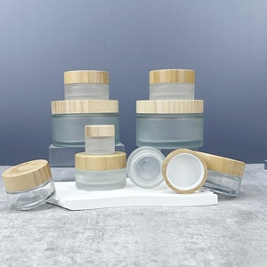 5ml 15ml 30ml 50ml 250ml 200ml 8 oz Frosted Glass Cosmetic Jars Skincare Cream Jars and Bottles for Cosmetics - Product Image 2