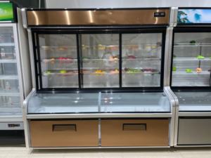 Морозильная камера со стеклянной дверью для супермаркета, коммерческая, настенная, комбинированная морозильная камера, верхняя морозильная камера, холодильник - Product Image 2