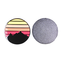 Accessoires de golf en acier inoxydable émaillé, marqueur de balle de golf nuages au coucher du soleil, clip de chapeau, outil de réparation de divot