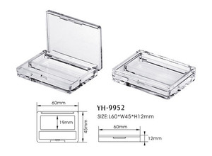 <strong>Empty</strong> Eyeshadow Container Bright Black <strong>Lipstick</strong> Blush Casesquare Two Colors <strong>Empty</strong> Makeup Eyeshadow <strong>case</strong> - Product Image 6