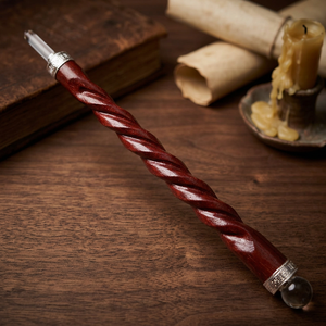 Venta en Línea: Pirámide del Amor Feng Shui, Varitas de Madera Grabadas con Gemas de Ágata, Obra de Arte Coleccionable de Gujarat, Crystalexport.com - Product Image 2