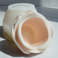 Moules en silicone pour plantes succulentes, cactus, vase, moules à pot de fleurs, 3 pièces, qualité alimentaire, écologiques, décoration extérieure