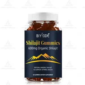 Biyode Offre Spéciale formule efficace himalayen pur shilajit supplément à base de plantes en gros booster d'énergie shilajit gommes