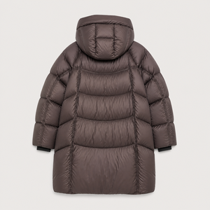 Manteau long à capuche unisexe pour homme, couleur unie, en polyester épais, vêtement d'extérieur décontracté, coupe droite, manches régulières, fermeture à boutons - Product Image 3