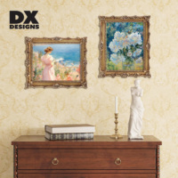 Cadre photo vintage baroque orné DX Designs 5x7 8x10 pouces, en résine or antique/noir, pour affichage mural et sur table