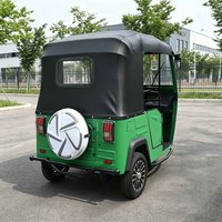 Tricycle électrique 72V pour adultes, 3 roues, type Bajaj-Tuk E-Rickshaw, mini-bus Keke, 4 places, longue portée, avec porte.