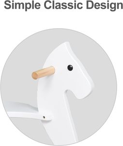 Jouets à chevaucher en bois pour bébés, jouet d'équilibre pour bébés, cheval à bascule en bois pour tout-petits - Product Image 3