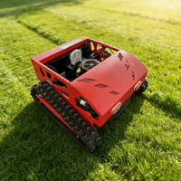 Mesin Pemotong Rumput Robot Komersial Tugas Berat Cakupan Area Luas GPS Tanpa Kawat Perimeter