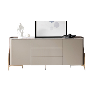 Meuble de rangement moderne de luxe en marbre pour salon, chambre, hôtel et bar à dîner - Design minimaliste Lou - Product Image 6