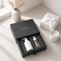 Boîte cadeau à tiroir avec insert en mousse graphite mate, impression personnalisée, rigide, coulissante, robuste, recyclable, qualité supérieure, vente en gros, directement de l'usine